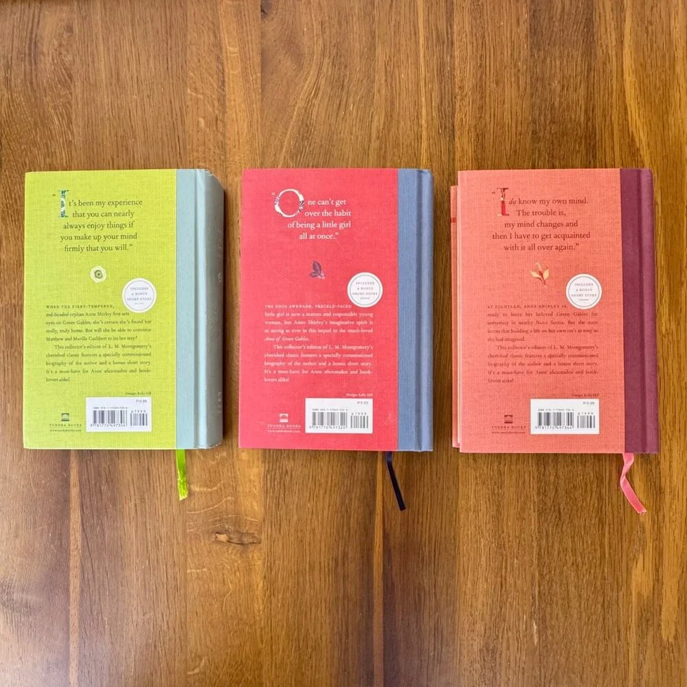 ANNE OF GREEN GABLES Hardcover Books Box Set Vol. 1-3 L.M. Montgomery Tundra HTF - Picture 3 of 16